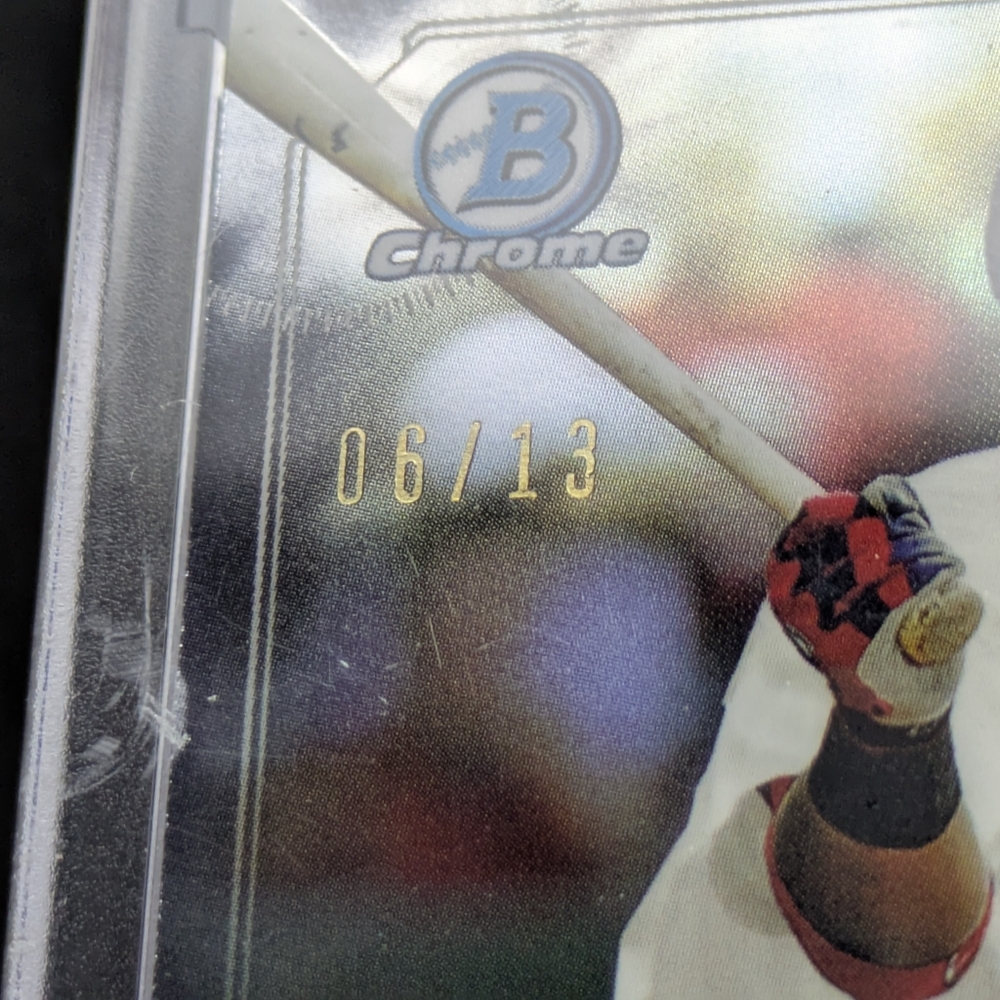 2023 Topps Archives Signature Series Rafael Devers Auto /13 2017 Bowman Chrome - Picture 4 of 7